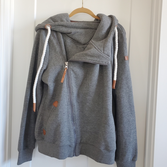 Wanakome Athena Heather Grey Full-Zip Hoodie - Picture 15 of 15